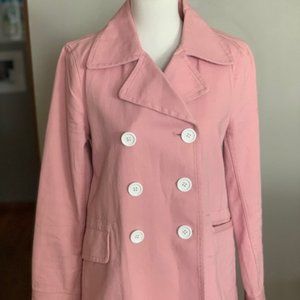 J. Crew Pink Pea Coat - BRAND NEW